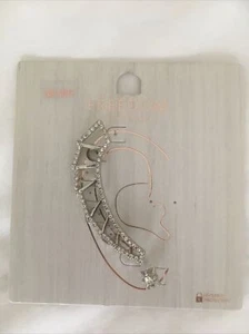 Topshop Earrings Silver Diamanté Ear Cuff & Stud New £8.50 - Picture 1 of 10