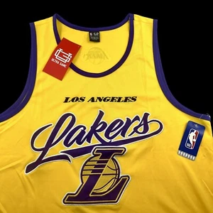 Los Angeles Lakers Hardwood Classics Retro NBA Gear Embroidered Jersey XL 2XL - Picture 1 of 9