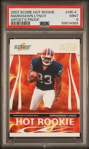 2007 Score Hot Rookie #HR-4 Marshawn Lynch Artist'S Proof /32 PSA 9 - Picture 1 of 2