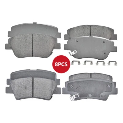For Kia Optima Hyundai Sonata 2011 - 2014 2015 Front and Rear Ceramic Brake Pads - Image 1 of 4