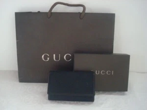 Neu Gucci Schlüsseletui schwarz GG Supreme Canvas 6 Ringe mit Box und Einkaufstasche - Bild 1 von 13