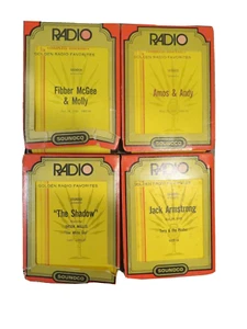 4 Vintage Soundco 8Track Radio Shows - Amos/Andy Fibber Mcgee & Molly & Shadow - Picture 1 of 5