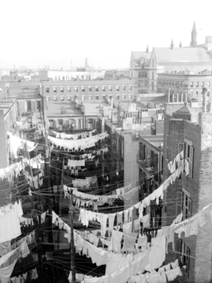 Vintage Laundry Day NYC 2 Photo Poster Print, Laundry Room Wall Art Decor Wash - Image 1 of 2