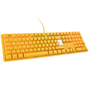 Ducky One 3 Yellow Gaming Tastatur, RGB LED - MX-Silent-Red - Bild 1 von 4