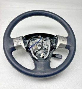 2009-2013 TOYOTA COROLLA STEERING WHEEL LEATHER Charcoal OEM w/ Buttons - Picture 1 of 12