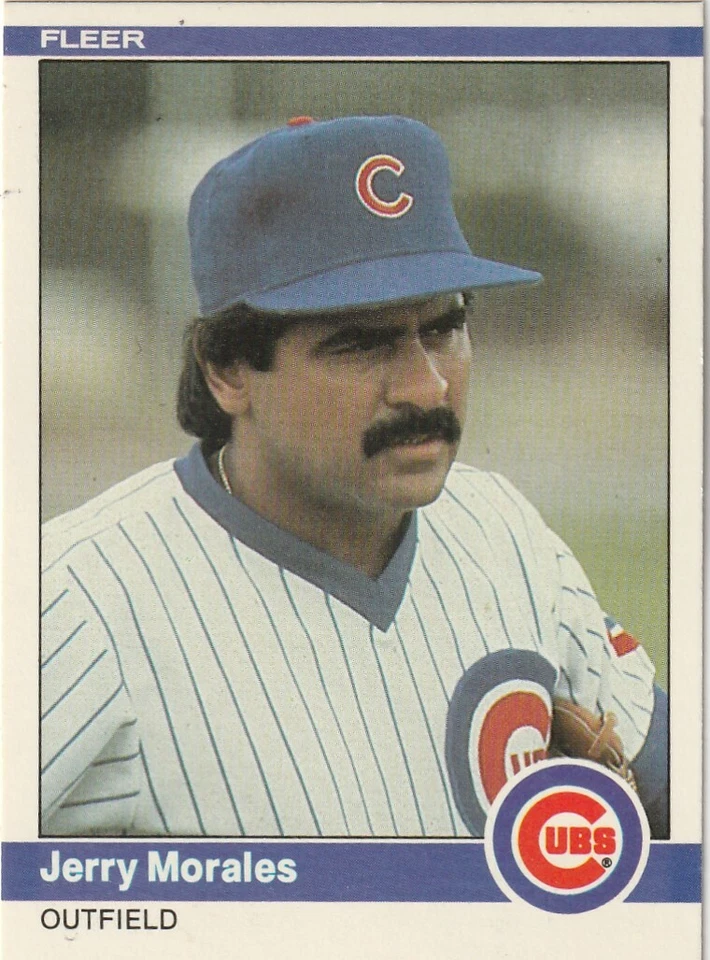 FREE SHIPPING-MINT-1984 Fleer #498 Jerry Morales Cubs PLUS BONUS CARDS - Image 1 of 1