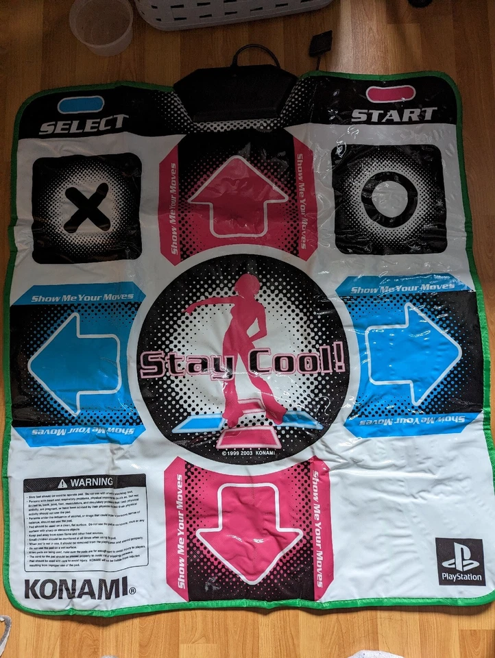 Official Konami Wired PlayStation PS1 & PS2 DDR Dance Pad Mat - Image 1 of 3