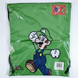 Rucksack Gymsac NINTENDO SUPER MARIO "LUIGI" grün NEU 35x40cm Cordon Bagpack - Bild 1 von 1