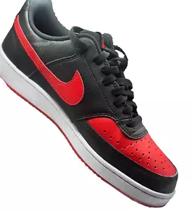 Nike Court Vision LO NN2 "BRED" FJ0685010 schwarz/rot Größe 8/5 NEU ORIGINAL ZULETZT - Bild 1 von 14
