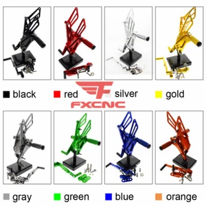 Para Suzuki GSXR1000 2009-2016 Juego trasero reposapiés estribo palanca de freno pedales cambio - Imagen 1 de 16