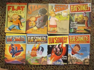 Lot of 8 Flat Stanley Paperback Chapter Books FREE SHIPPING - Picture 1 of 2