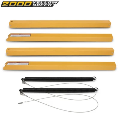 2-Sided Trailer Tailgate Liftgate Ramp Lift Assist System 350 Pounds Yellow Foto 1 de 4