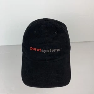 Vintage Ross Perot Systems Hat Cap Embroidered Adjustable Black Baseball Ball - Picture 1 of 10