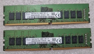 SK Hynix HMA82GU6JJR8N-VK 2x16GB 2Rx8 32GB PC4-21300 DDR4 2666MHz Desktop Pc RAM - Picture 1 of 1