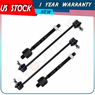 For 2003-2008 Mini Cooper 4pcs Front Inner Tie Rod Links Sway Bars Kit - Image 1 of 4