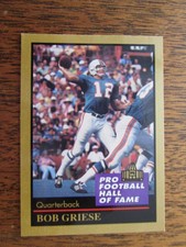 BOB GRIESE FOOTBALL CARD