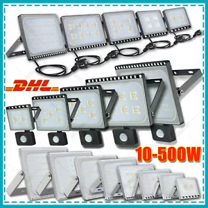 Proiettore LED con rilevatore di movimento/spina 10W-500W esterno faretto faro IP67 - Foto 1 di 24