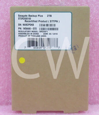 STDR2000100 Seagate 1K9AA6 Backup Plus 2TB 5.4K USB3.0 2.5" External Hard Drive - Image 1 of 2