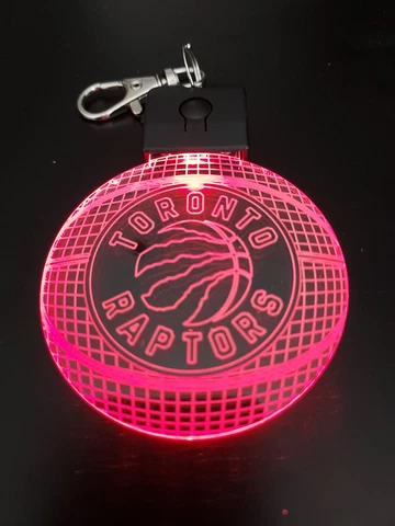 Toronto Raptors Basketball 3D Light Keychain Cover
