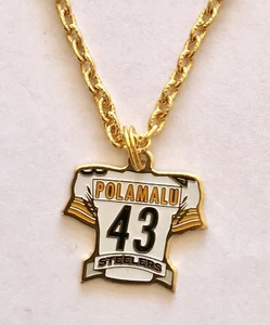 Pittsburgh Steelers Troy Polamalu Jersey Petite Necklace NFL Licensed Jewelry - Bild 1 von 3