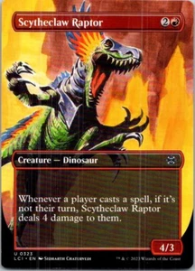 Magic the Gathering Scytheclaw Raptor Borderless Lost Caverns of Ixalan MTG - Picture 1 of 1