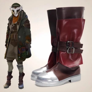 Arcane: League of Legends Boy Shattered Time Ekko Cosplay Stiefel Schuhe Cos Requisiten - Bild 1 von 10