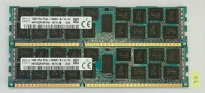 SK Hynix RAM (32Gb) 2x16Gb 2Rx4 PC3L-10600R - Picture 1 of 2