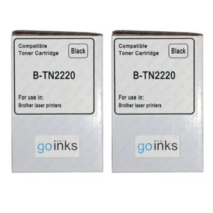 2 Black Laser Toner Cartridges XL to replace Brother TN2220 Compatible/non-OEM - Picture 1 of 1