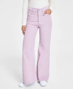 New LEVI'S Ribcage High Rise Bell Flare Lilac Corduroy Jeans Pants Size 31 x 32 - Picture 1 of 15