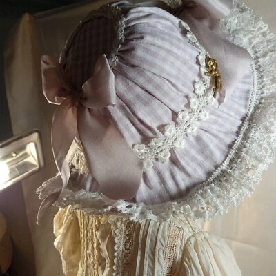 ~SOMBRERO DE MUÑECA~ Para Francés~Muñeca Antigua Bisque Alemana Para Muñeca 23-25"~12-14" Cir Foto 1 de 4