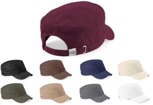Beechfield Armee Angeln Kappe Mütze 100 % schwere gewaschene Baumwolle Styling neu - Bild 1 von 11