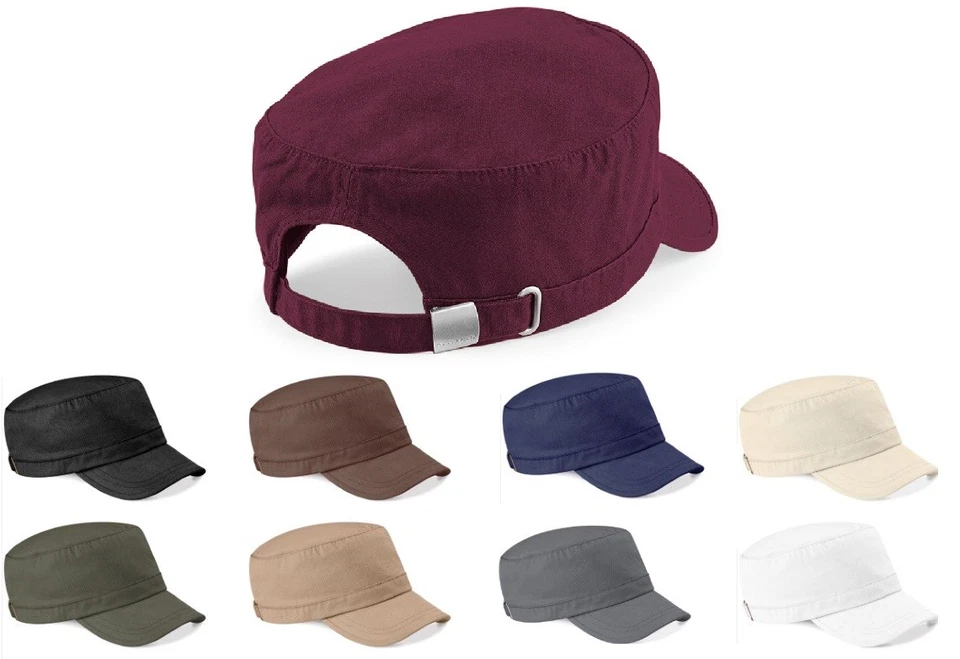 Beechfield Army Fishing Cap Hat 100% Heavy Washed Cotton Styling New - Image 1 of 1