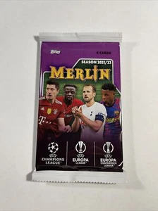 (1) 2021-22 ¡Paquete sellado de fábrica de fútbol Topps Merlin UEFA Champions League! - Imagen 1 de 1