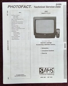 Sams Photofact 4446 Service Manual for JVC C-13110/11 - Picture 1 of 1