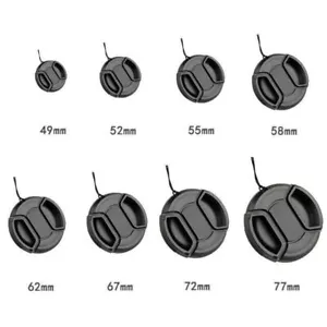 37/39/49/52/55/58/62/67/72/77/82/86mm For Camera LensCenter Pinch Lens Cap cover - Picture 1 of 10