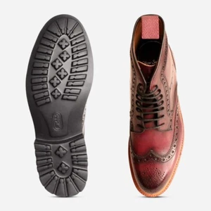 Stivali brogue country Oliver Sweeney Designer Liscolman Borgogna - Foto 1 di 5
