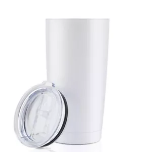 Mavis 20oz Stainless Steel Double Wall Vacuum Insulated Tumbler Coffee Cup White - Picture 1 of 3
