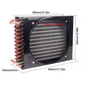1.5HPFNA-1.8/9.8 Condenser Aluminum-Cu Fin-Tube Heat Exchanger Air/Water-cooled - Picture 1 of 1