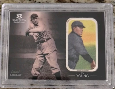 Barra de béisbol CY YOUNG Elemetal Greats .999 plata 1 oz T-206 mano desnuda 1113/1909 Foto 1 de 4