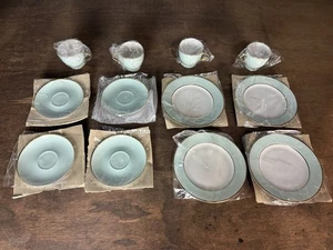 New Ralph Lauren Hampton's Mint Green Tea Set With Dessert Plates - Picture 1 of 17