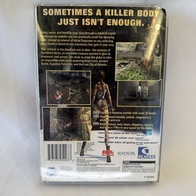 1996 Tomb Raider SEGA SATURN Video Game Back Cover ONLY