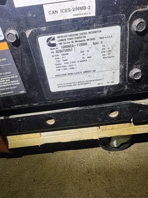 Cummins Onan generator 10KW 28 hours - Image 1 of 4