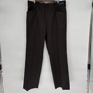 Vintage Pendleton Hose Herren 100% Schurwolle Braun Made in USA 36x31 Neu - Bild 1 von 7