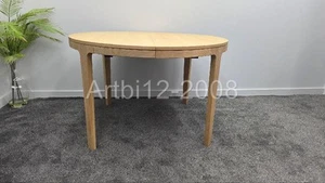 John Lewis Mira II Extending Round Dining Table, Oak RRP£749 (5057) - Picture 1 of 7