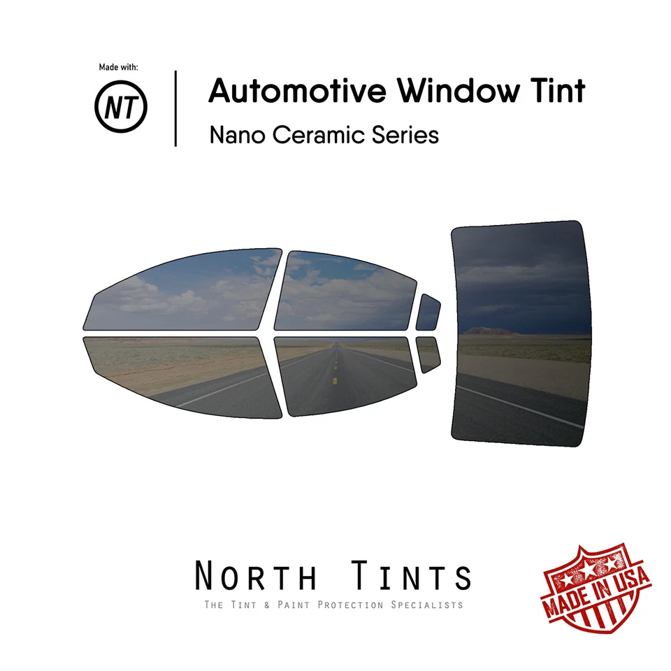 Película de tinte de ventana precortada nano cerámica vidrio para automóvil para Mitsubishi Galant 2004-2012 Foto 1 de 4