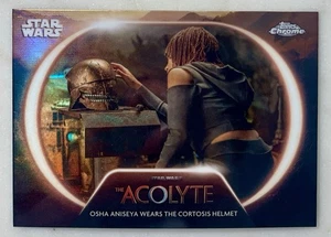 Casco Osha Aniseya Wears The Cortosis 2025 Topps Cromo Star Wars The Acolyte - Imagen 1 de 2