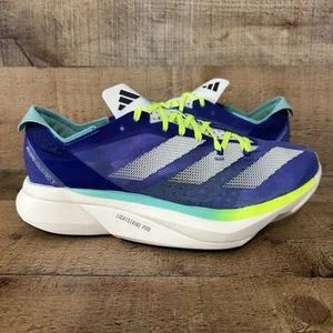 Adidas Adizero Adios Pro 3 Running Shoes Womens Size 6.5 Blue Yellow ID3614 NEW - Picture 1 of 10
