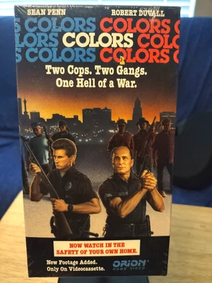 Colors VHS 1988 Orion Sean Penn Robert Duvall Watermark NEW & SEALED - Image 1 of 4