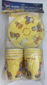 Vintage Get Along Gang Party Pack tovaglia, tazze, piatti, tovaglioli 25 pezzi totali - Foto 1 di 7