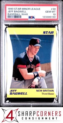 Cera de béisbol Star Minor League 1990 #30 Jeff Bagwell RC HOF PSA 10 Foto 1 de 2